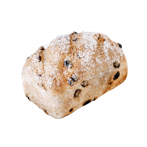 ORGANIC spelt bread raisins square