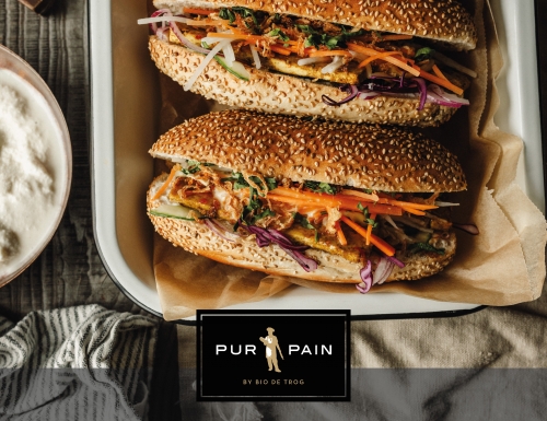 HOT DOG BUNS BÁHN MÌ MET GEGRILDE TOFU & CITROENGRAS